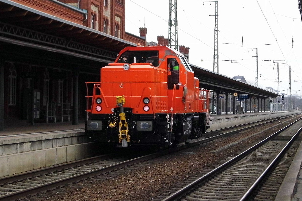 Am 07.03.2017 Testfahrt die 1002 014-1 von der DAL Deutsche Anlagen-Leasing GmbH & Co. KG, Mainz (ALS) von Stendal nach Rathenow .