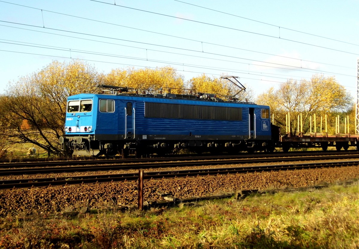 Am 08.11.2015 stand die 155 045-9 von der Press in Borstel .