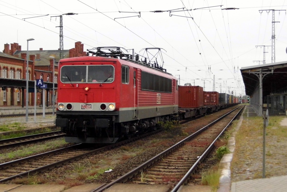 Am 16.05.2015 kam die 155 179-5  ( MEG 702 ) aus Richtung Magdeburg nach Stendal und fuhr weiter in Richtung Wittenberge .