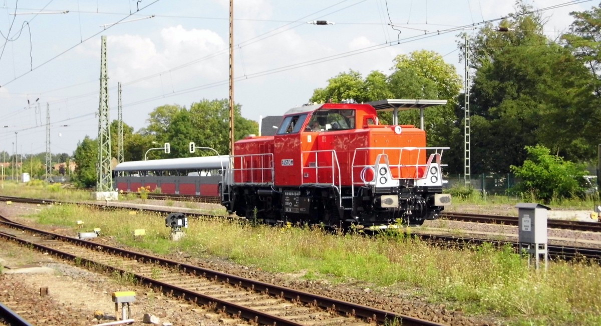 Am 20.08.2015 Rangierfahrt  von der 1002 004-2 von ALS in Stendal .