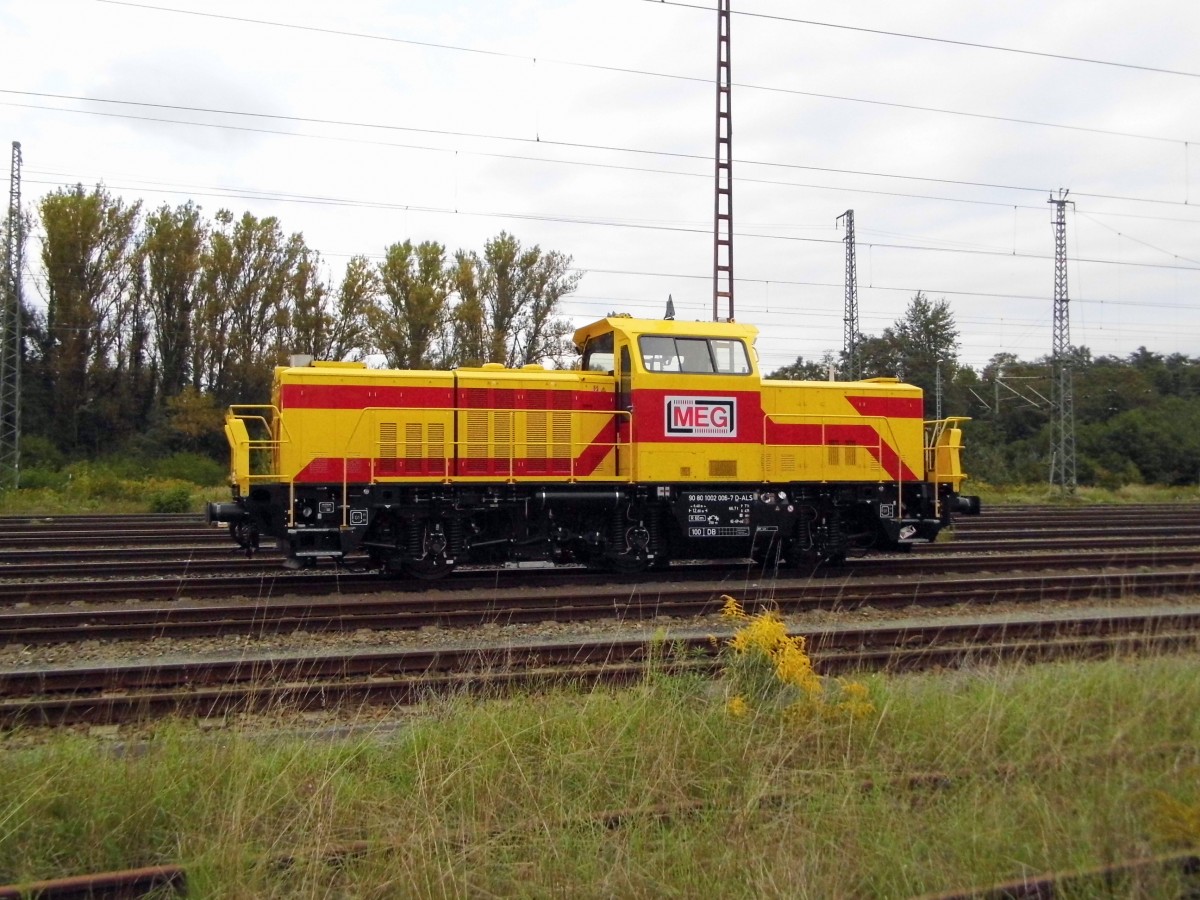 Am 23.09.2015 war die 1002 006-7 von der MEG (ALS) in Stendal abgestellt .