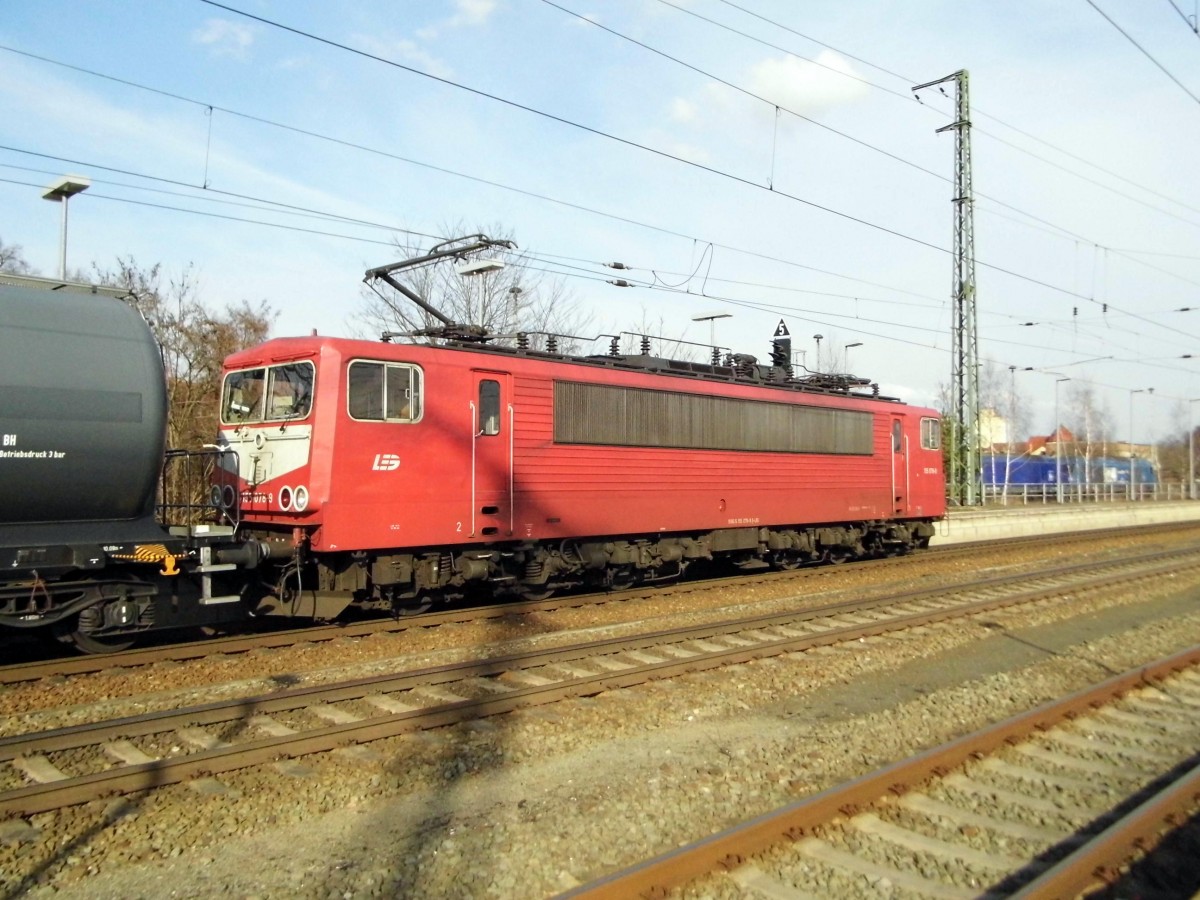 Am 27.02.2016 kam die 155 078-9 von der LEG aus Richtung Hannover nach Stendal und fuhr weiter in Richtung Berlin  .