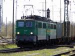 Am 16.04.2015 kamen die 142 150-2 und die 142 128-8    von der EGP aus Richtung Hannover nach Stendal und fuhr weiter in Richtung Berlin .