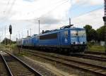 Am 26.07.2015 waren die 76 110 und die 145 030-7 und die 155 045-9 von der Press in Stendal abgestellt .