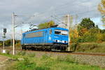 Am 24.10.2020 fuhr  155 026-2 von der Press  von Borstel nach Stendal .