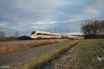 411 092  Linz  als ICE 26 Wien - Dortmund bei Pölling. 11.01.25